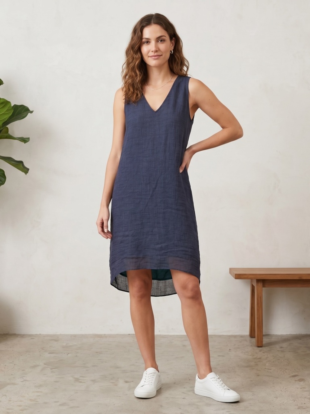 Helmet Lang dark gray textured lightweight dress size small